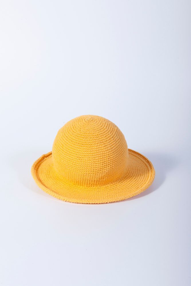 Hats - Cotton Hat (medium) - PURE YELLOW