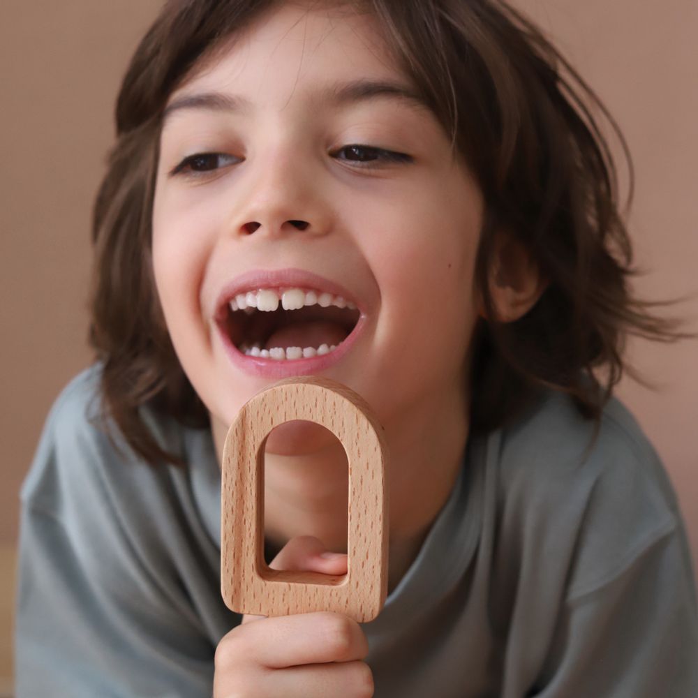 Cadeaux - Dolcetto Wooden Teether - THE TEA CLUB