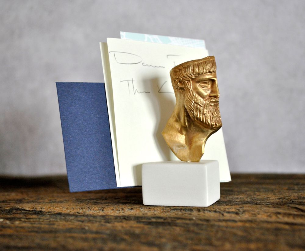 Sculptures, statuettes et miniatures - Titulaire de la carte, Statuette en bronze Jupiter. - MATTER.