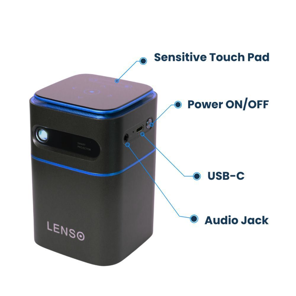 Other office supplies - Lenso See - 4K Portable HD Mini Video Projector - OUI SMART