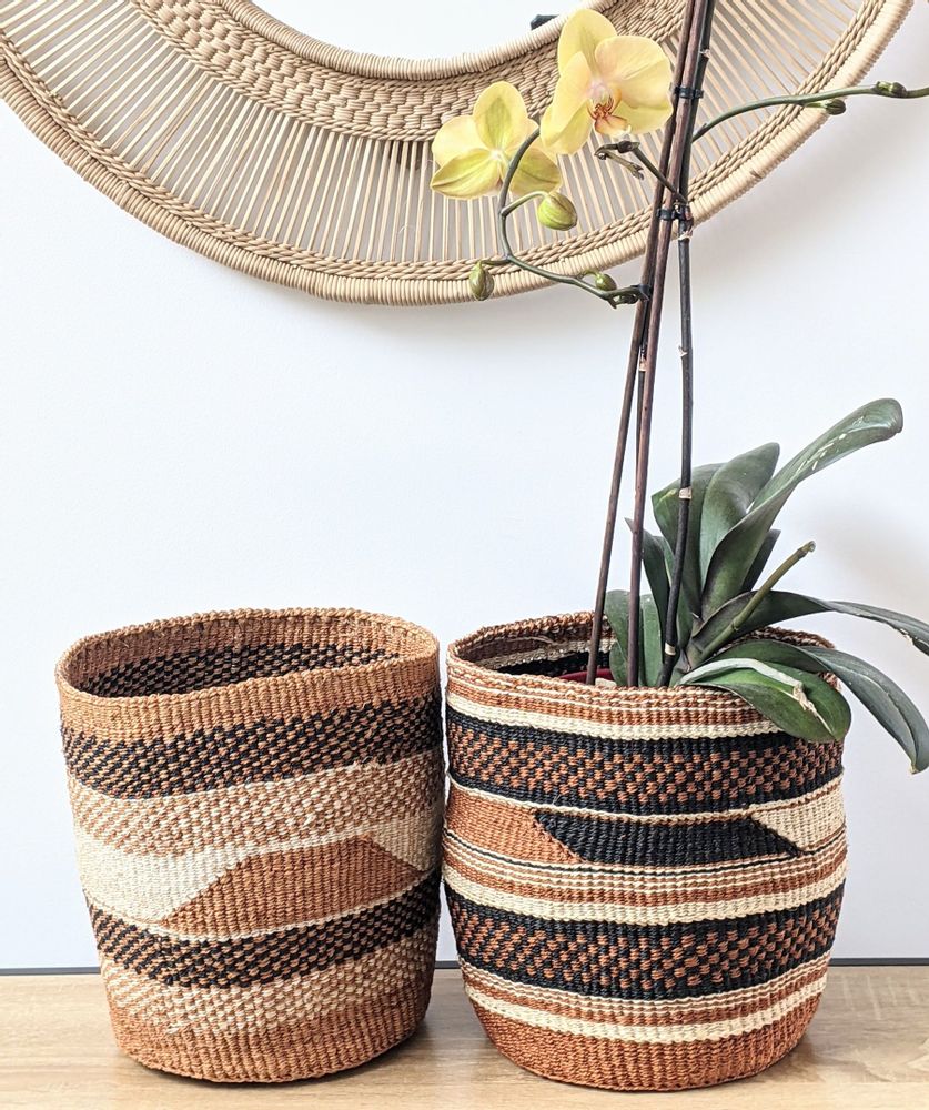 Objets de décoration - Panier cache-pot en sisal - MALKIA HOME