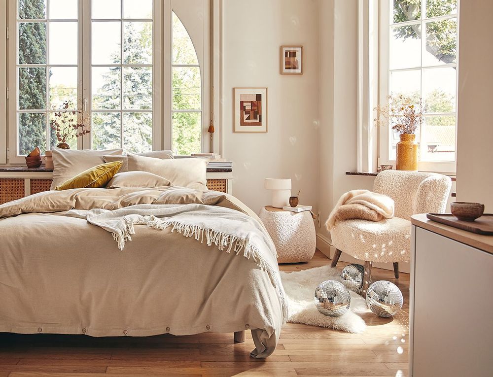 Bed linens - Frisson Sesame - Flannel Duvet Set - ESSIX