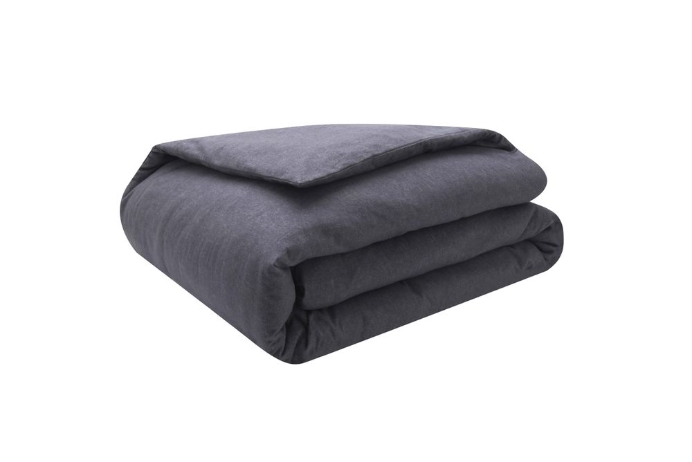 Bed linens - Frisson Anthracite - Flannel Duvet Set - ESSIX