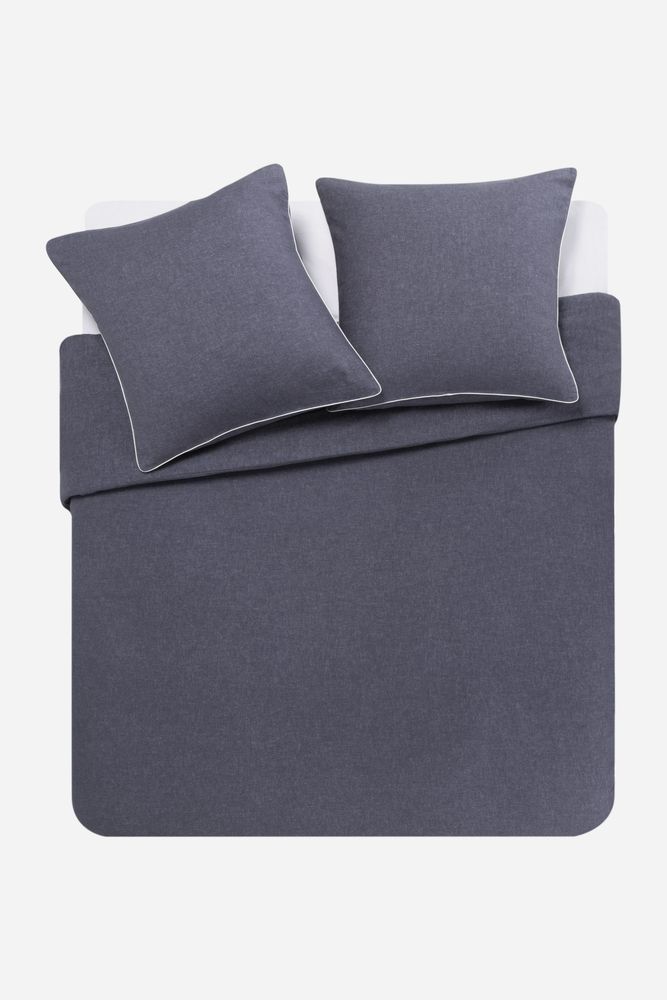 Bed linens - Frisson Anthracite - Flannel Duvet Set - ESSIX