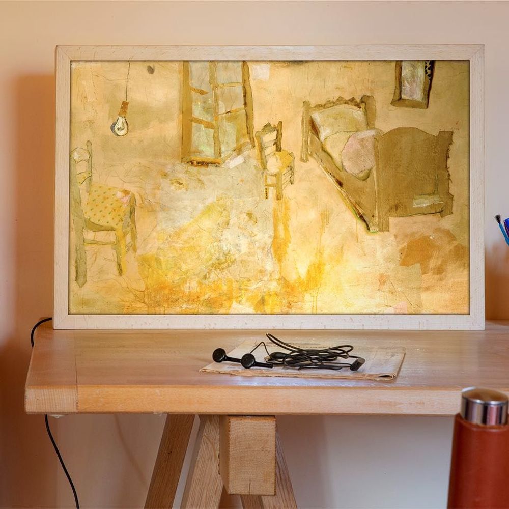 Éclairage LED - La chambre- tableau lumineux - CHARLOTTE MASSIP