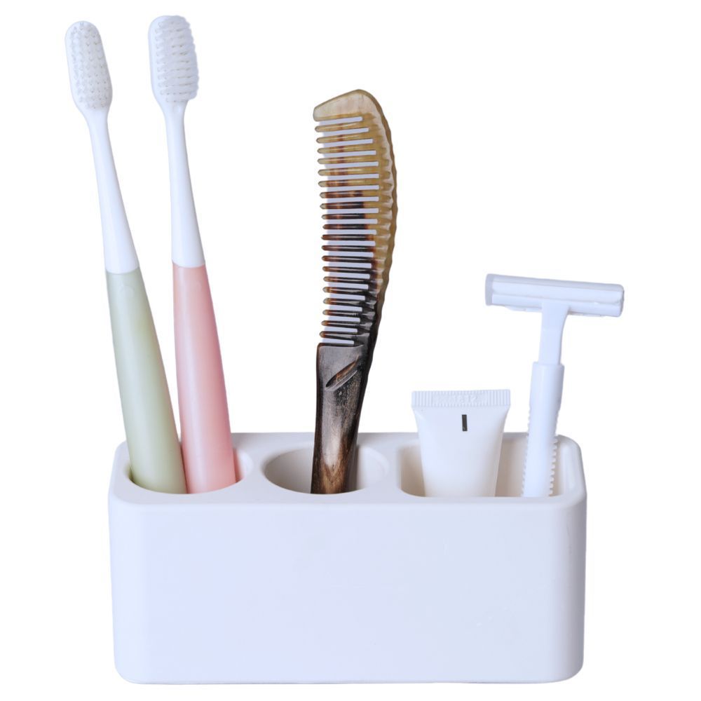 Chambres d'hôtels - Porte brosse à dents en pierre absorbant l'eau anti odeur anti moisissure blanc OLIKA - OSNA