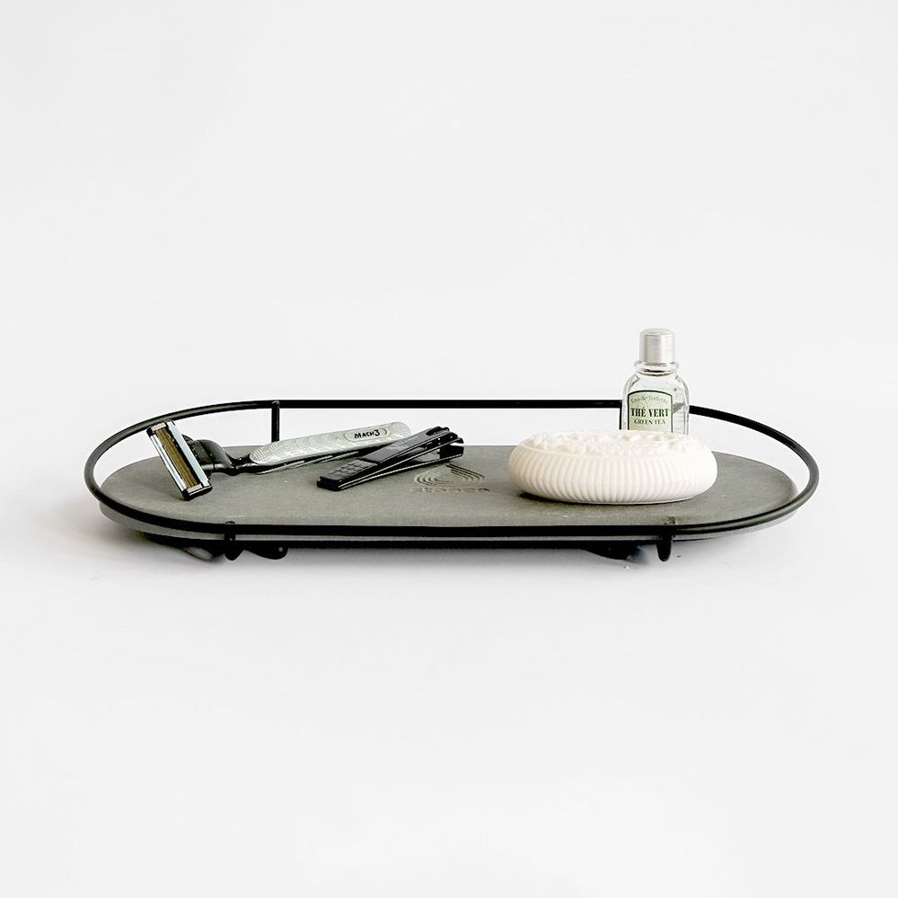 Installation accessories - MAKEA Black Bathroom Diatomite Makeup Tray - OSNA
