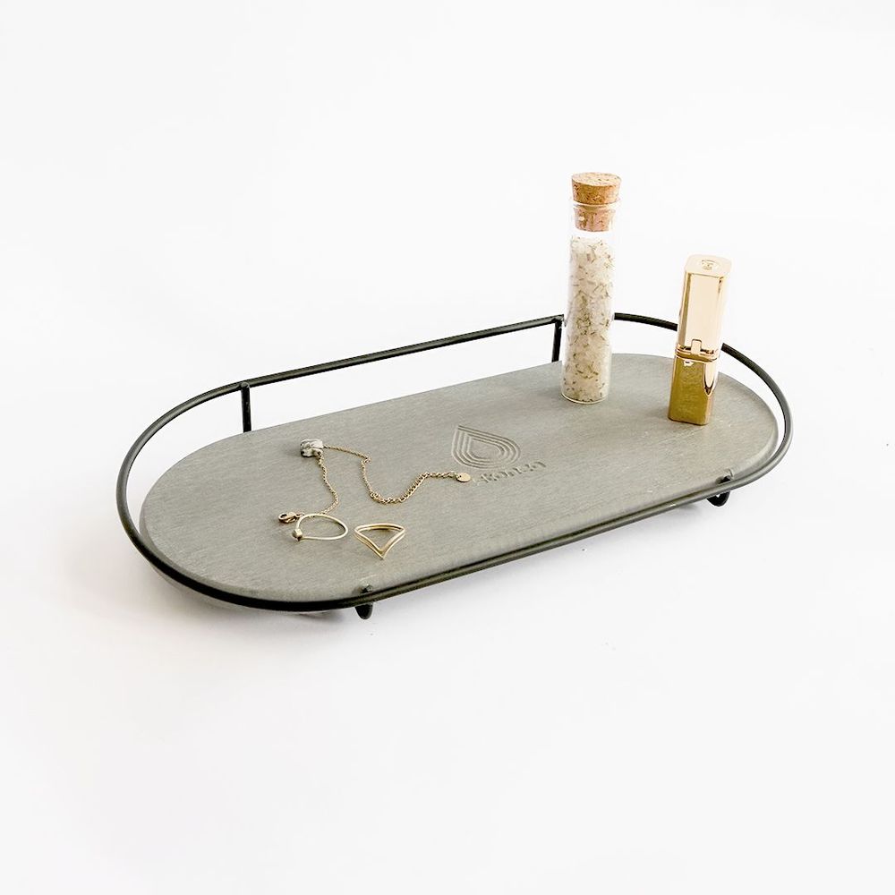 Installation accessories - MAKEA Black Bathroom Diatomite Makeup Tray - OSNA