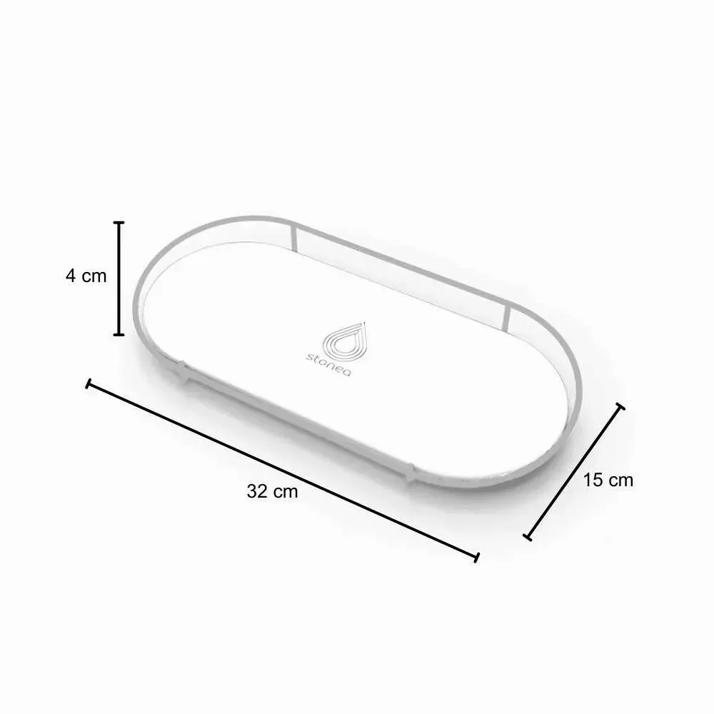 Installation accessories - MAKEA Black Bathroom Diatomite Makeup Tray - OSNA