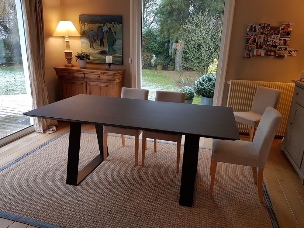 Dining Tables - Topaz foot ceramic dining table - COLOMBUS MANUFACTURE FRANCE