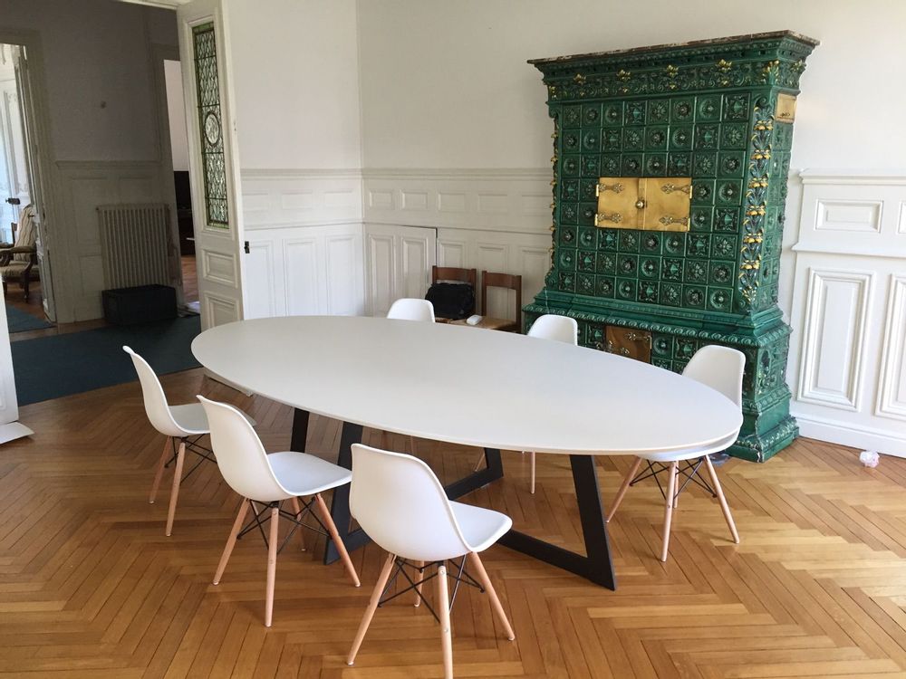 Dining Tables - Dining Table with Carat Leg - COLOMBUS MANUFACTURE FRANCE