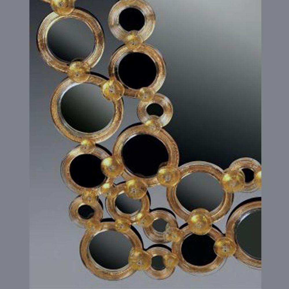 Ensembles muraux - Miroir Vénitien - Anneaux en verre - MILODINA
