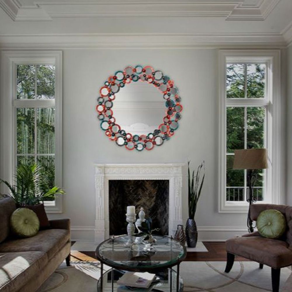 Ensembles muraux - Miroir Vénitien - Anneaux en verre - MILODINA