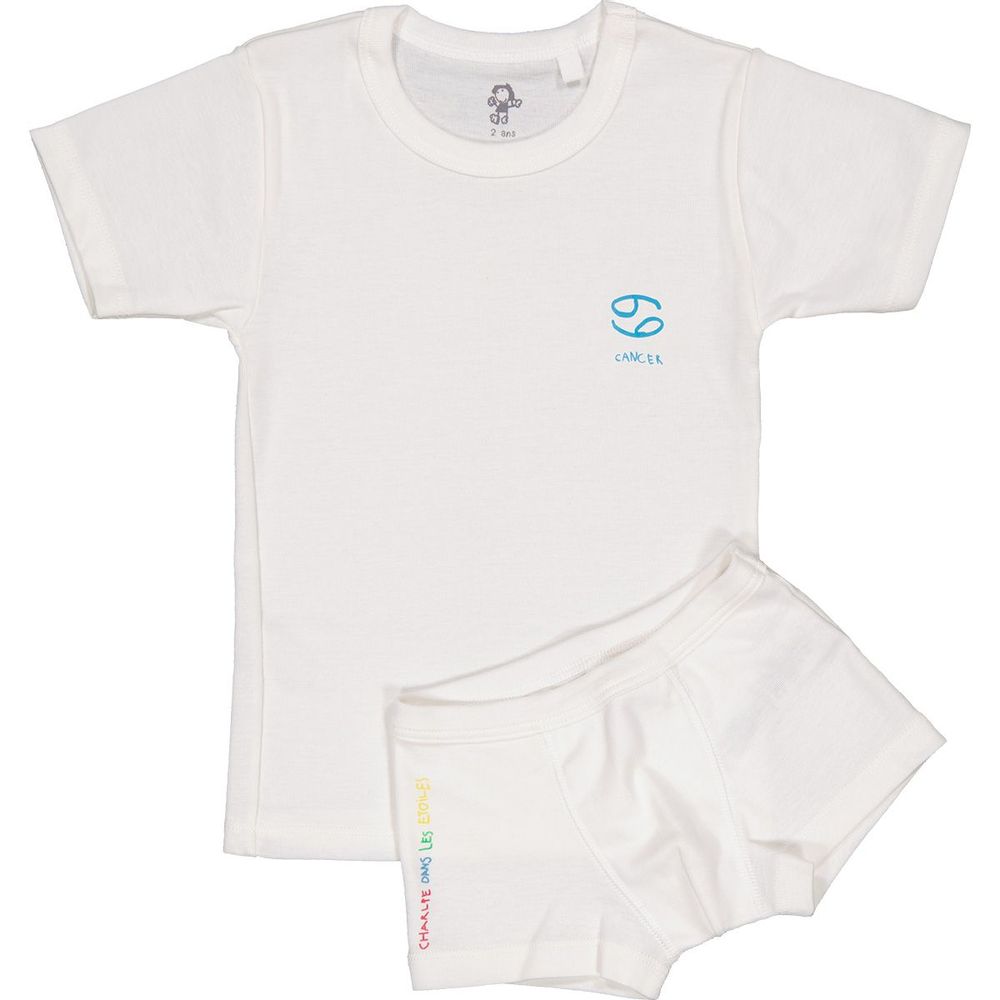 Children's fashion - Cancer 2A Boxer Tee - CHARLIE DANS LES ETOILES