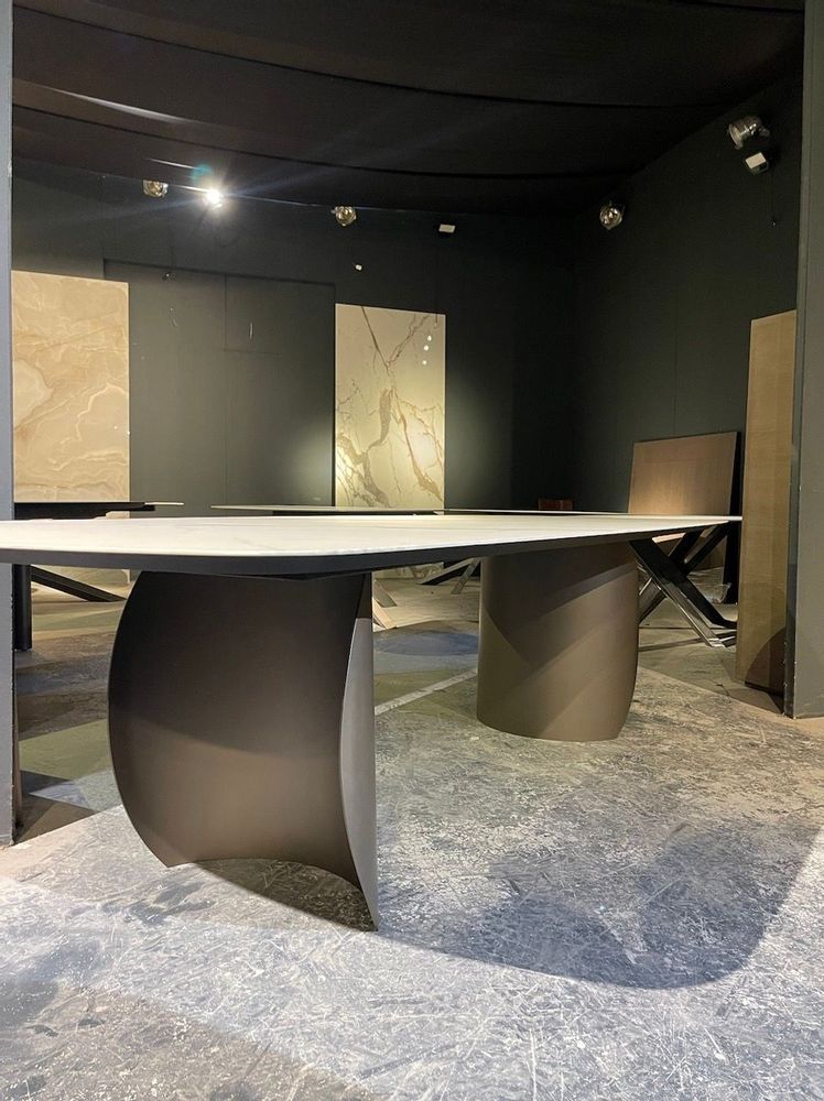 Tables Salle à Manger - Table céramique Pied Beluga Colombus International - COLOMBUS MANUFACTURE FRANCE
