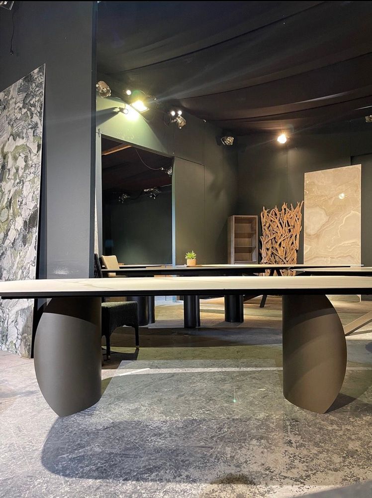 Tables Salle à Manger - Table céramique Pied Beluga Colombus International - COLOMBUS MANUFACTURE FRANCE