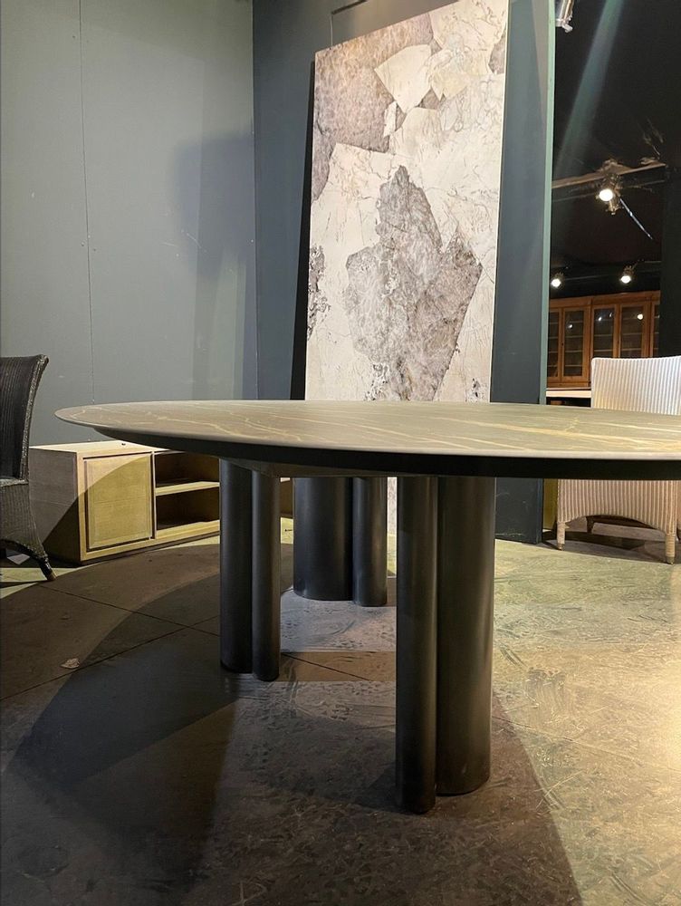 Dining Tables - Pied Onasis ceramic dining table - COLOMBUS MANUFACTURE FRANCE