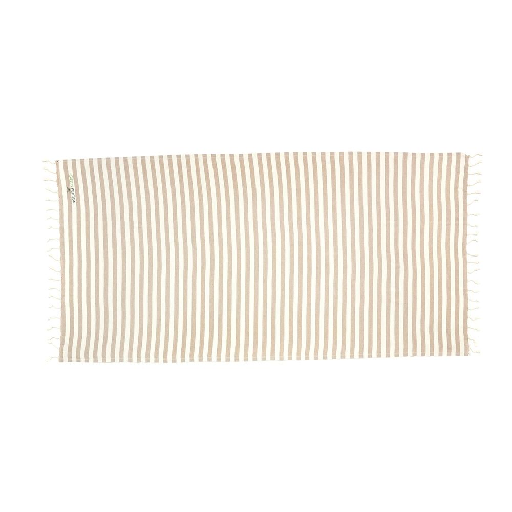 Paréos - Serviette à fouta Mare Sand Beige 90x180 cm - GREEN PETITION