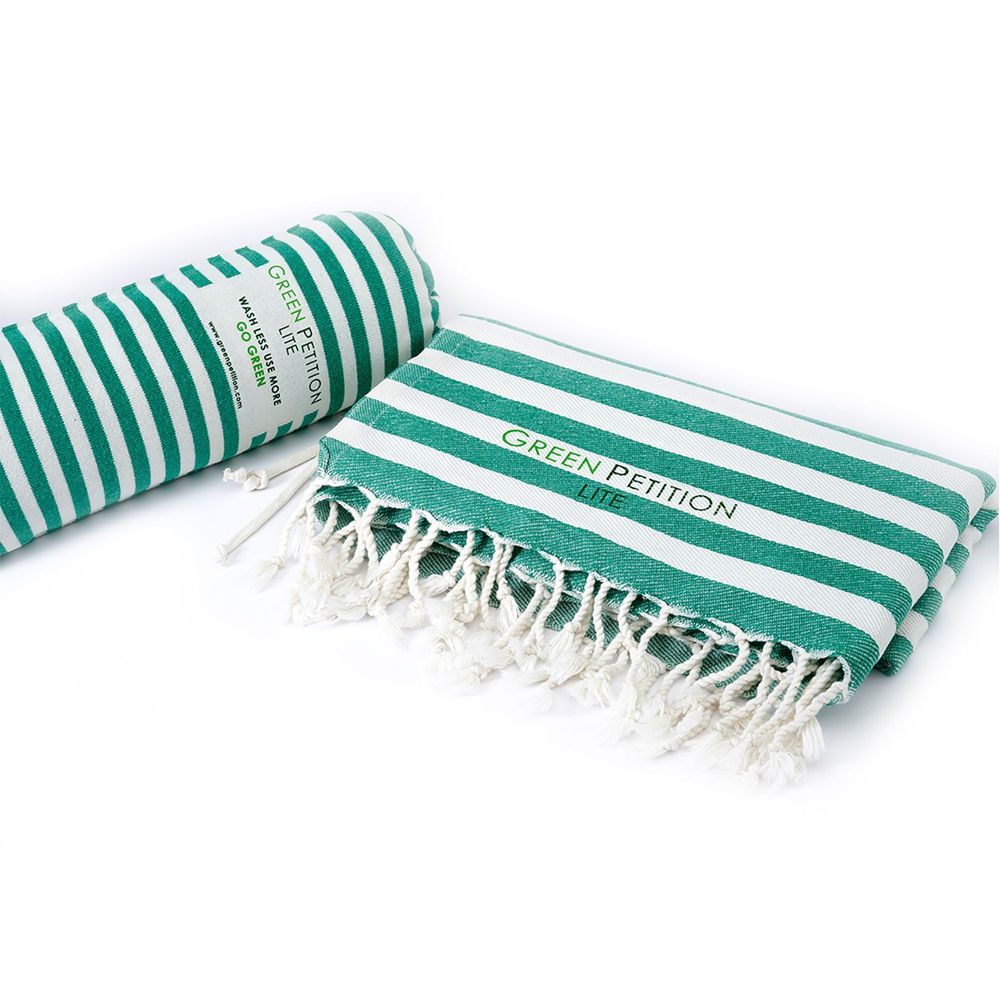 Serviettes de bain - Serviette à fouta Mare Lime 90x180 cm - GREEN PETITION