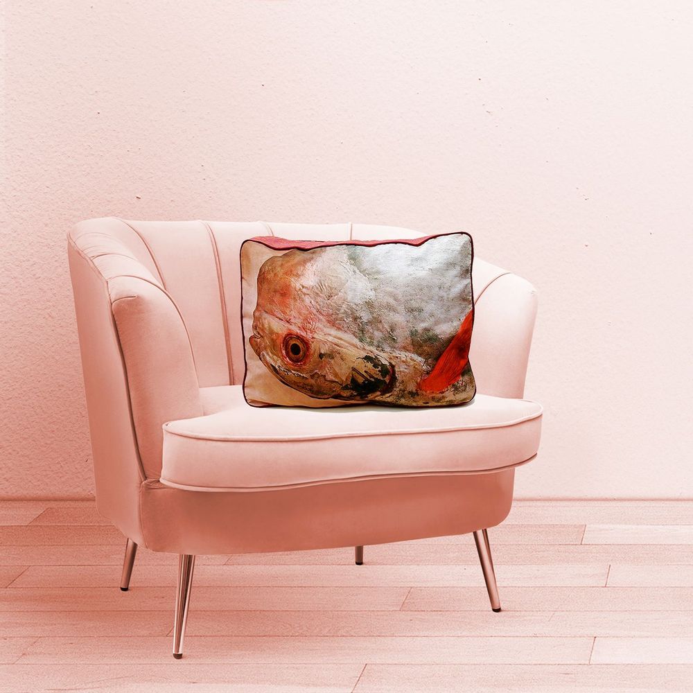 Coussins textile - Coussin gousset rectangulaire. FISH CL8 - MIKKA DESIGN INK