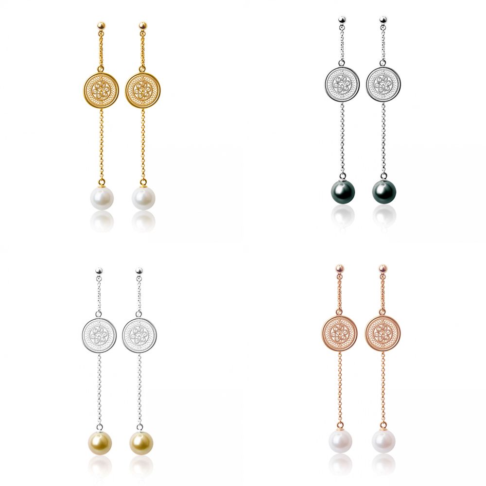 Jewelry - Fortune Drum filigree earrings and beads - WEI YEE INTERNATIONAL LIMITED