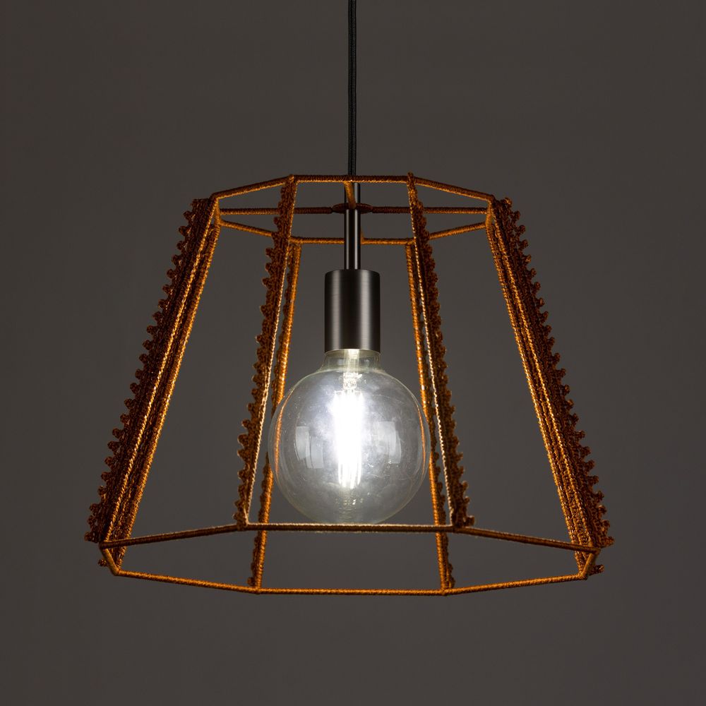 Ceiling lights - DOVER suspension lamp in cotton yarn - ELMO