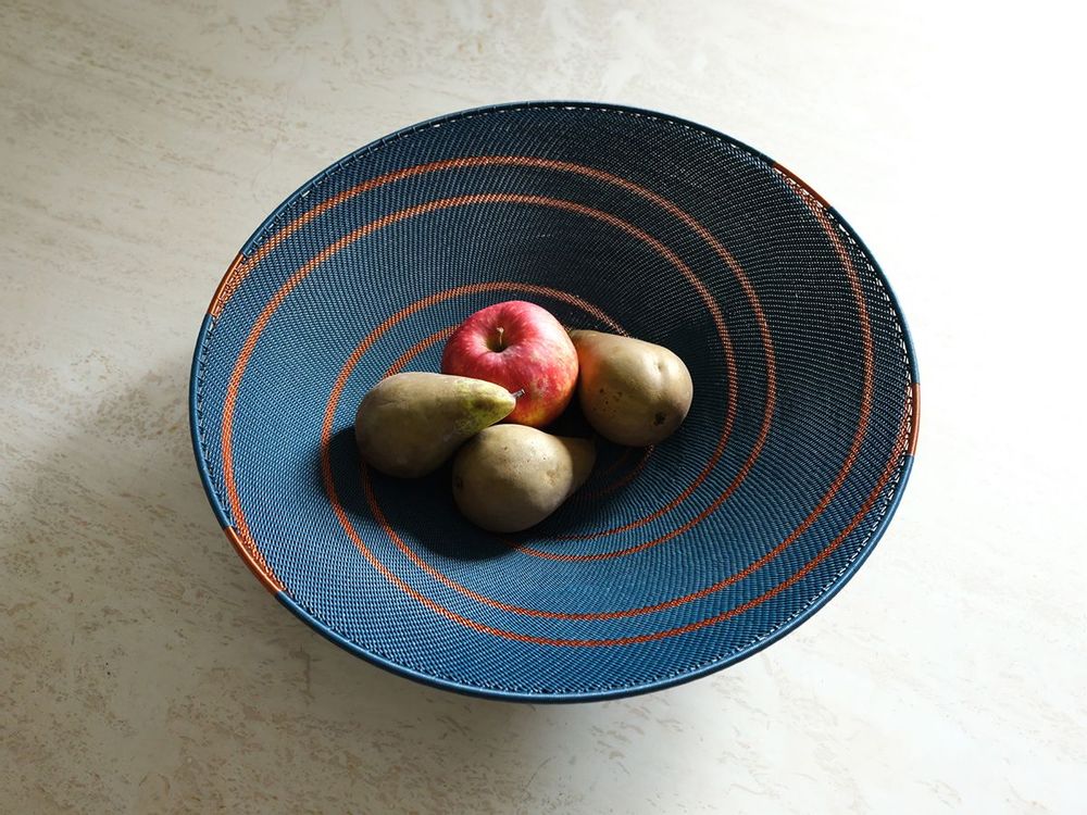 Objets de décoration - Assiettes tressées en fil de téléphone, Mix&Match - AS'ART A SENSE OF CRAFTS