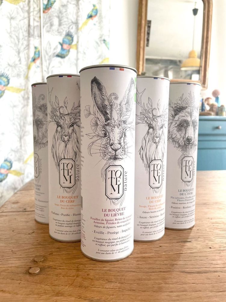 Cadeaux - bâton de fumigation à la française - Bouquet du cerf BIO - TOTEM NATURE - ENCENS ET FUMIGATION