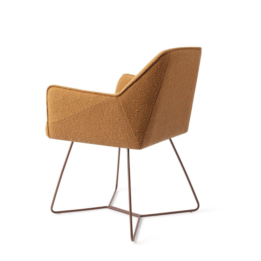 Chairs for hospitalities & contracts - Tome Dining Chair - Masai Giraffe, Beehive Rose - JESPER HOME