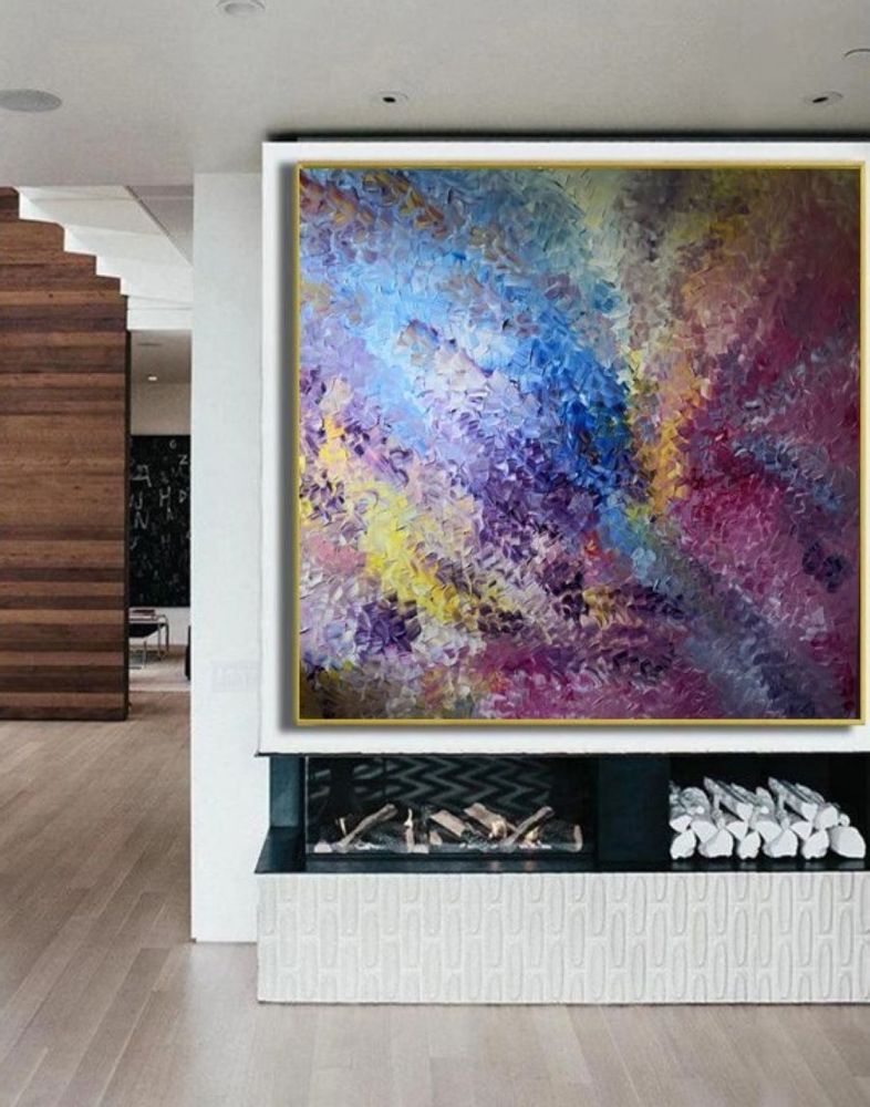 Paintings - Painting Oil Original Silent Cycles No.55 - MOTI ART & DESIGN