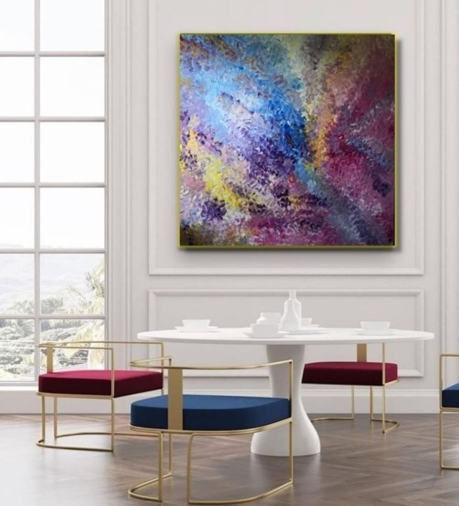 Paintings - Painting Oil Original Silent Cycles No.55 - MOTI ART & DESIGN