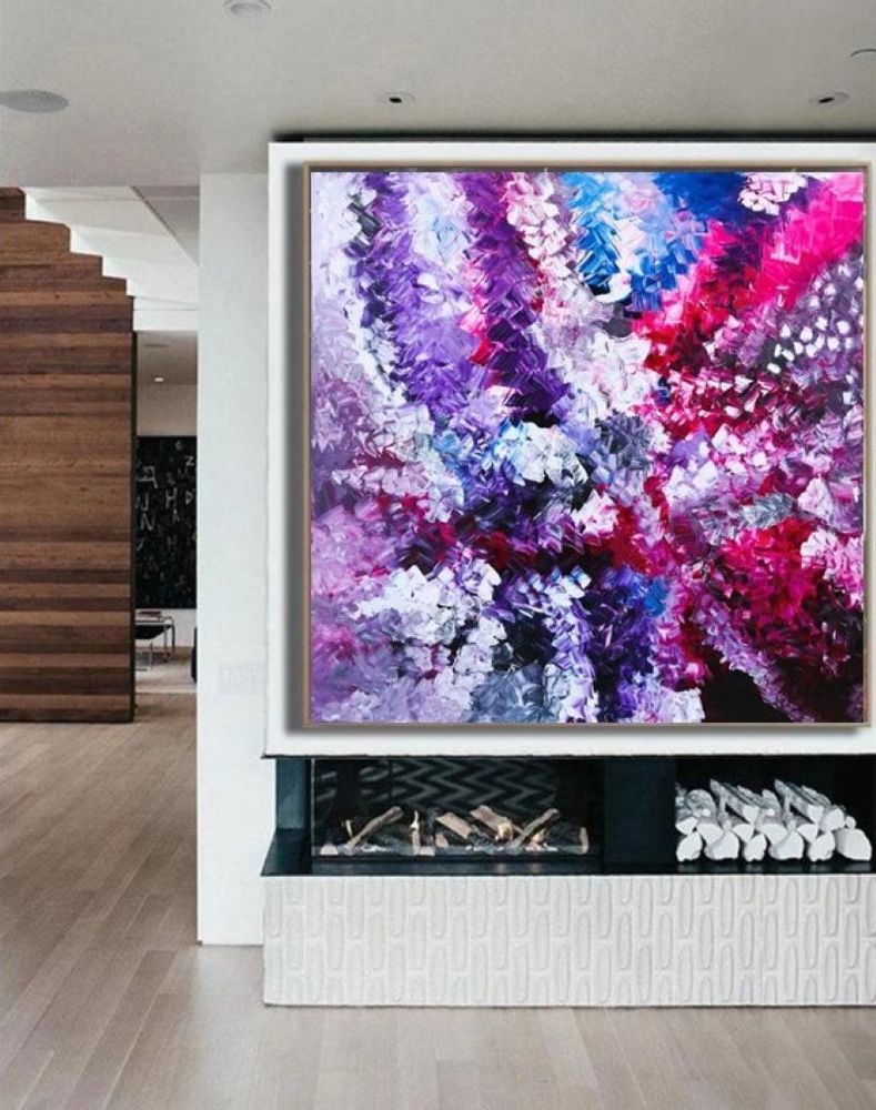 Paintings - Painting Oil Original Silent Cycles No. 46 - MOTI ART & DESIGN