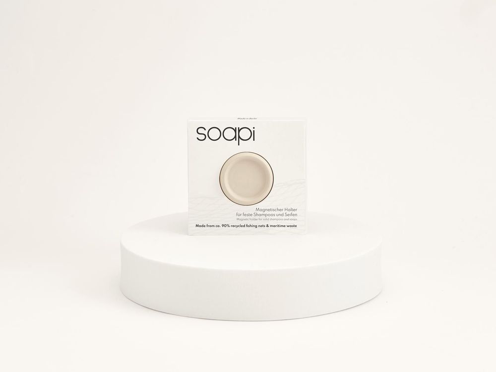 Gifts - Soapi White - Magnetic holder for solid shampoo and soap - SOAPI