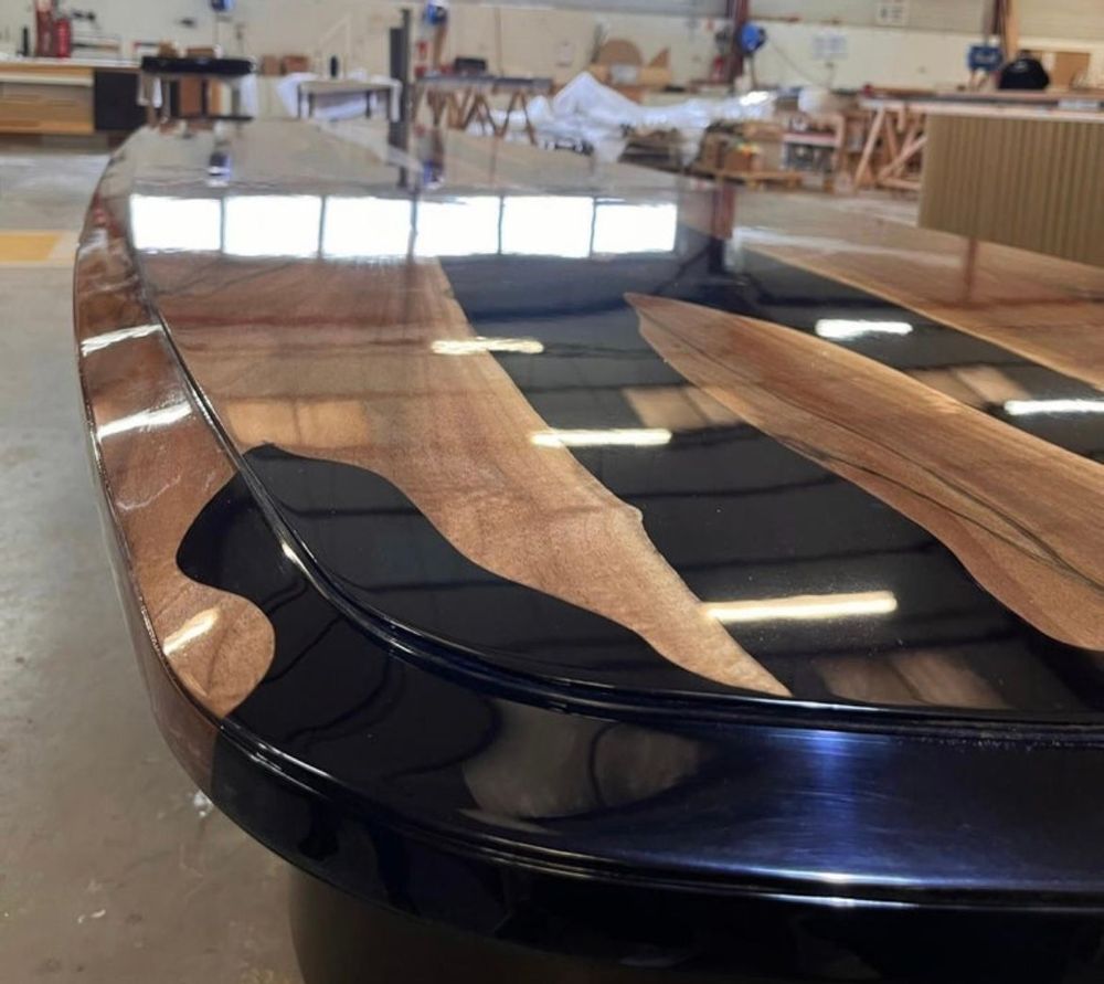 Dining Tables - MIKI WALNUT AND RESIN TABLE - JEROME W BUGARA