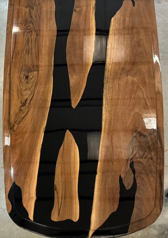 Dining Tables - MIKI WALNUT AND RESIN TABLE - JEROME W BUGARA