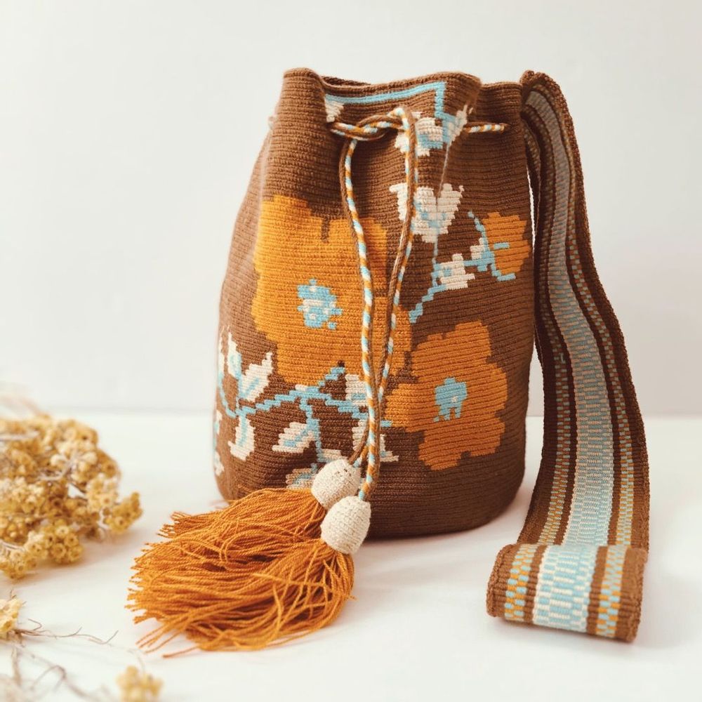 Sacs et cabas - Sac bandoulière "Wayuu" grande pour Femme en Cotton fait main - L'ÉCO MAISON DÉCORATION