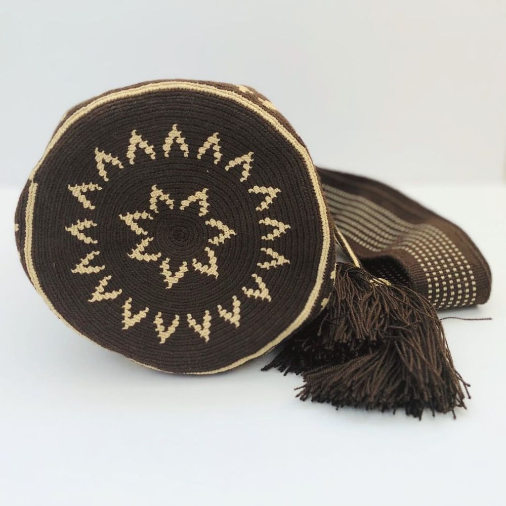 Bags and totes - Women's handmade cotton shoulder bag " Wayuu” small - L'ÉCO MAISON DÉCORATION