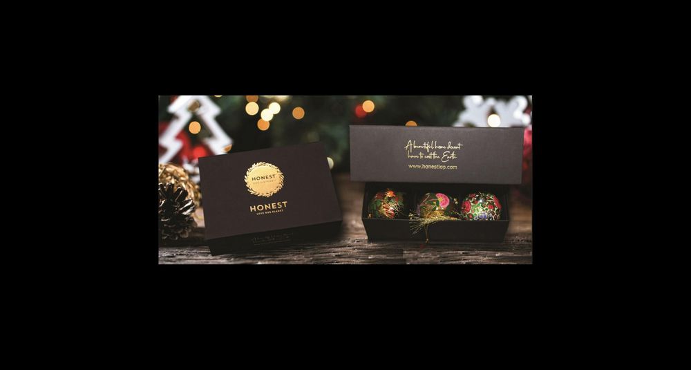 Guirlandes et boules de Noël - Luxury Gift Set of 6 beautiful handmade baubles - HONEST LOVE OUR PLANET