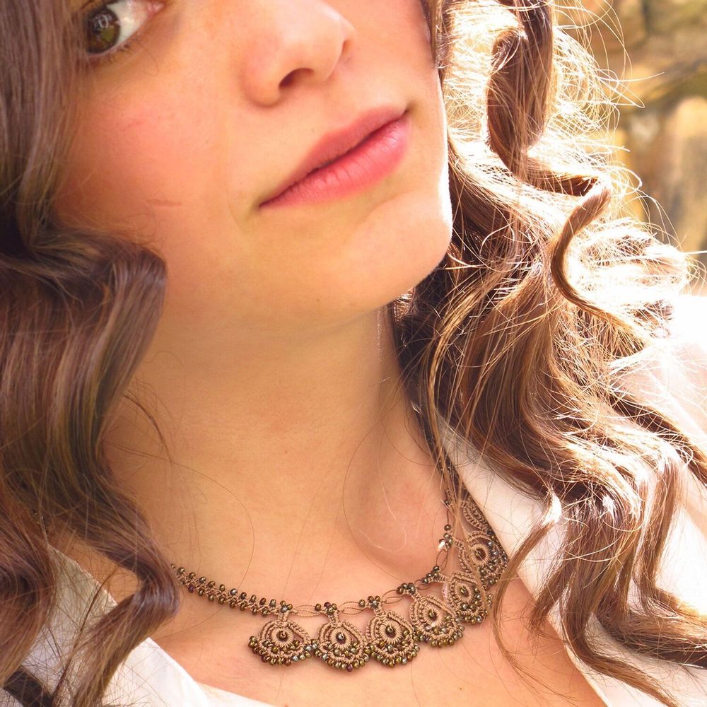 Jewelry - Necklace\" EDA\” — Golden Sand Color - KARAWAN AUTHENTIC