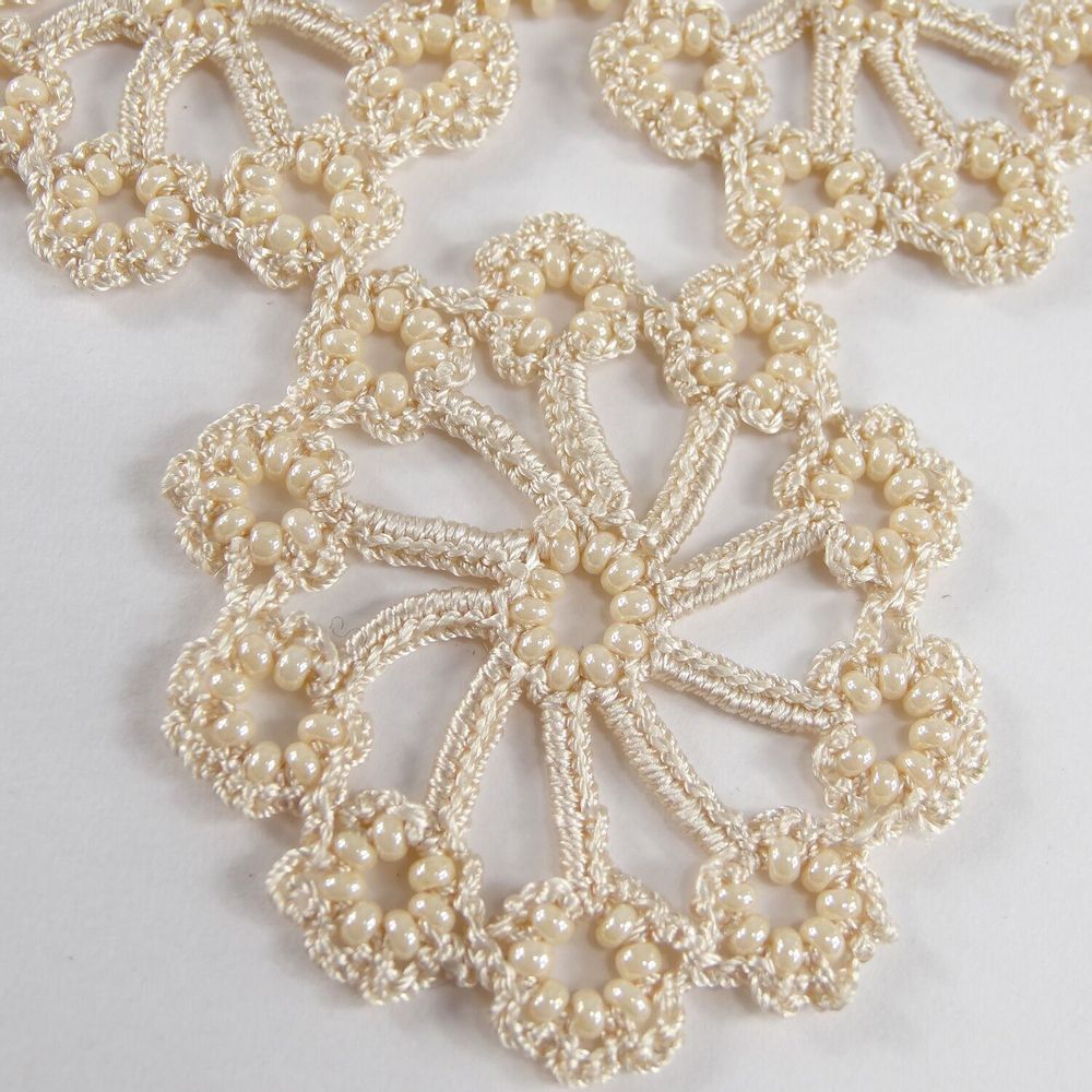 Jewelry - NECKLACE\" HAWA\” - BEIGE CREAM - KARAWAN AUTHENTIC