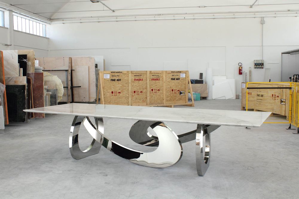 Dining Tables - Dining table 'Bangles Stone' - ATELIER BARBERINI & GUNNELL