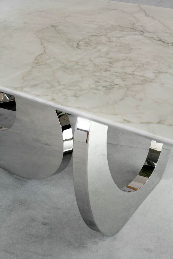 Dining Tables - Dining table 'Bangles Stone' - ATELIER BARBERINI & GUNNELL