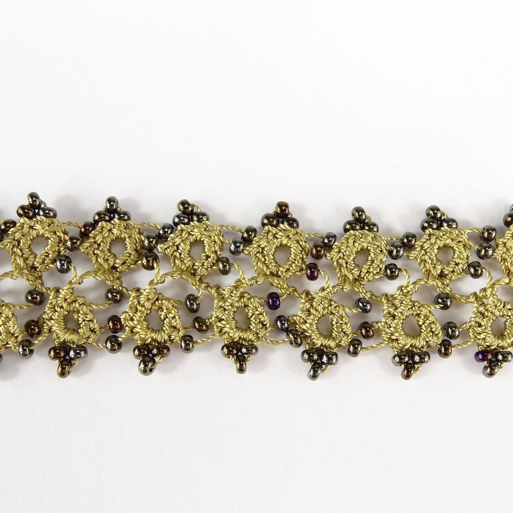 Bracelets - BRACELET TEXTILE "HUSNU" - CACTUS - KARAWAN AUTHENTIC