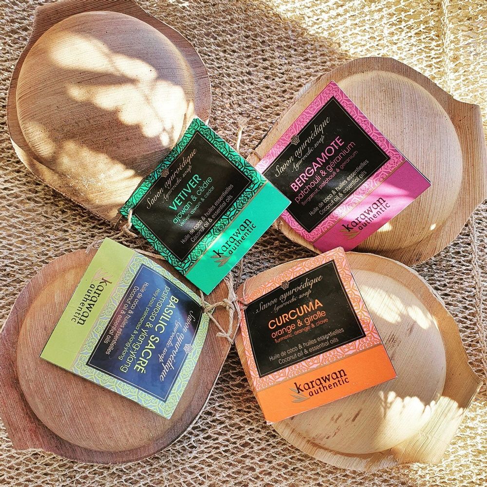 Soaps - AYURVEDIC SOAP DISCOVERY PACK - 24 SOAPS - 4 FRAGRANCES - KARAWAN AUTHENTIC