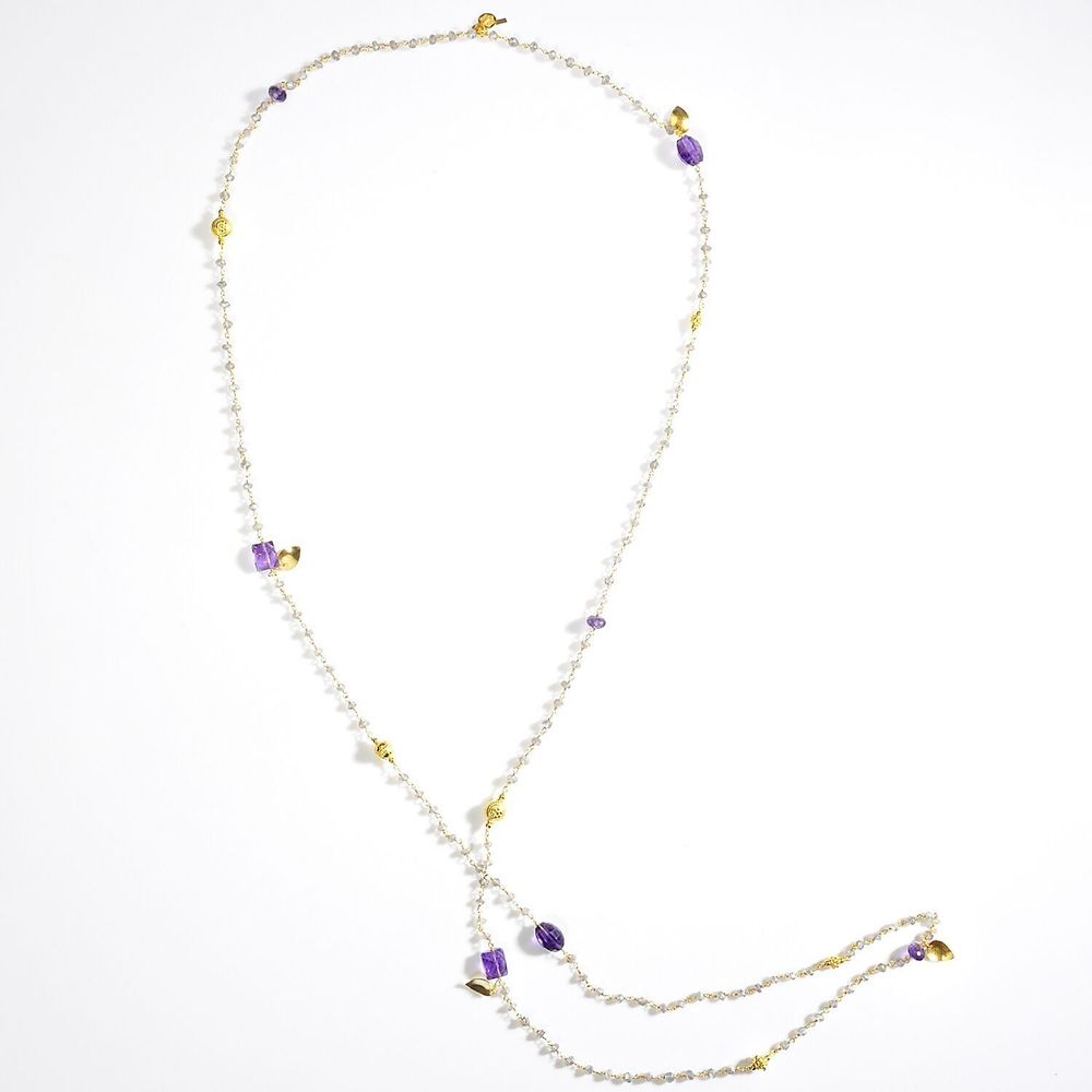Bijoux - SAUTOIR "ANI" AMETHYSTE - KARAWAN AUTHENTIC