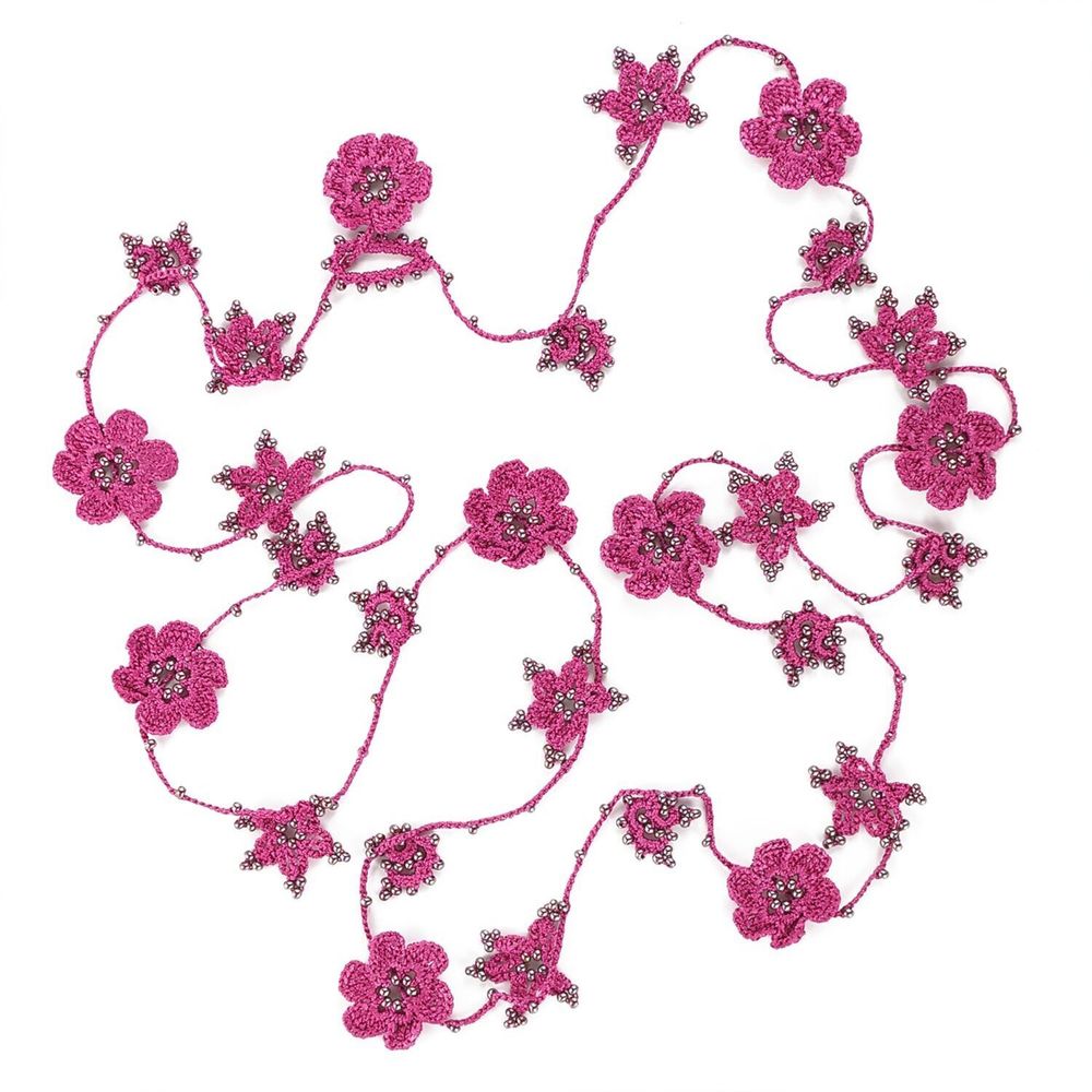 Bijoux - SAUTOIR "CRYSTAL" - VERT LICHEN - KARAWAN AUTHENTIC