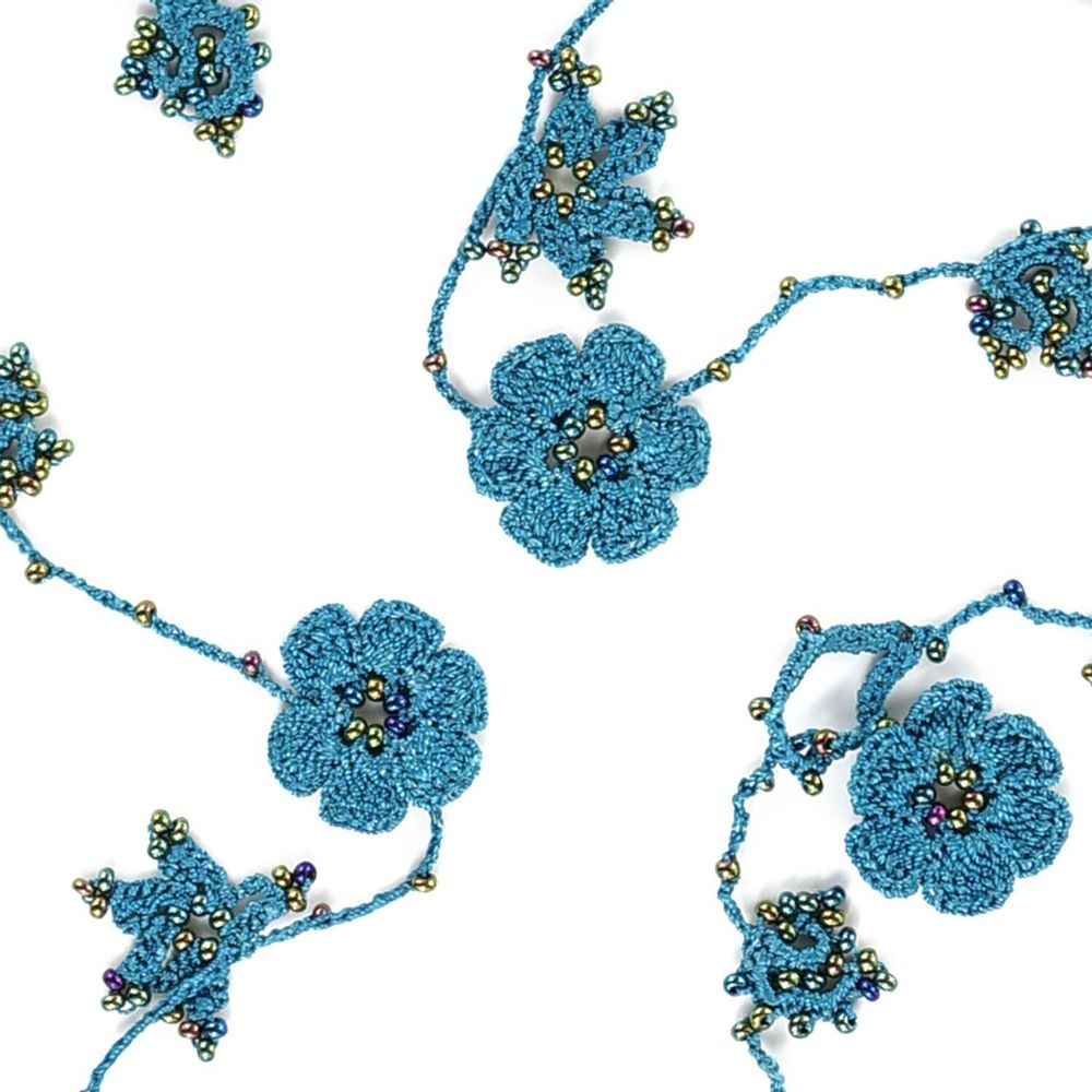 Bijoux - SAUTOIR "CRYSTAL" - VERT LICHEN - KARAWAN AUTHENTIC