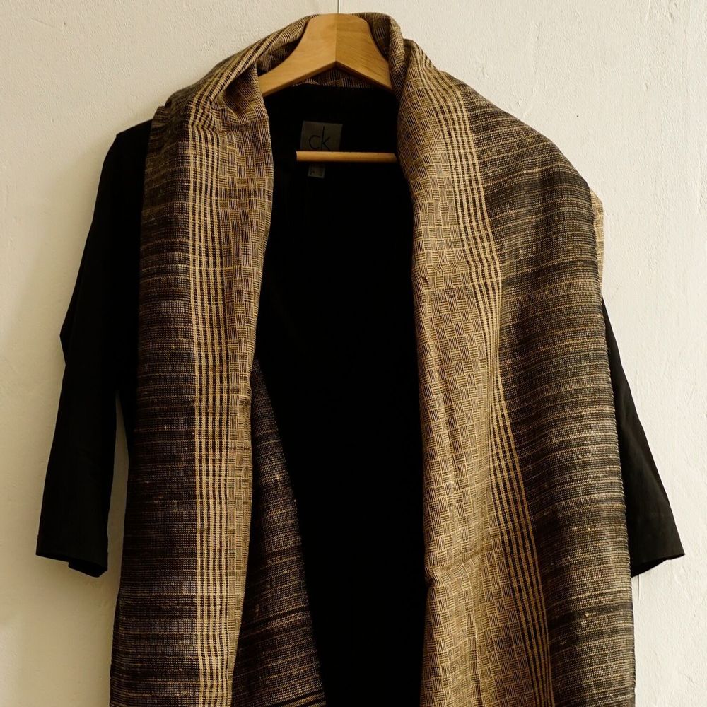 Scarves - "ASSAM" WILD SILK STOLE, SIZE M - KARAWAN AUTHENTIC