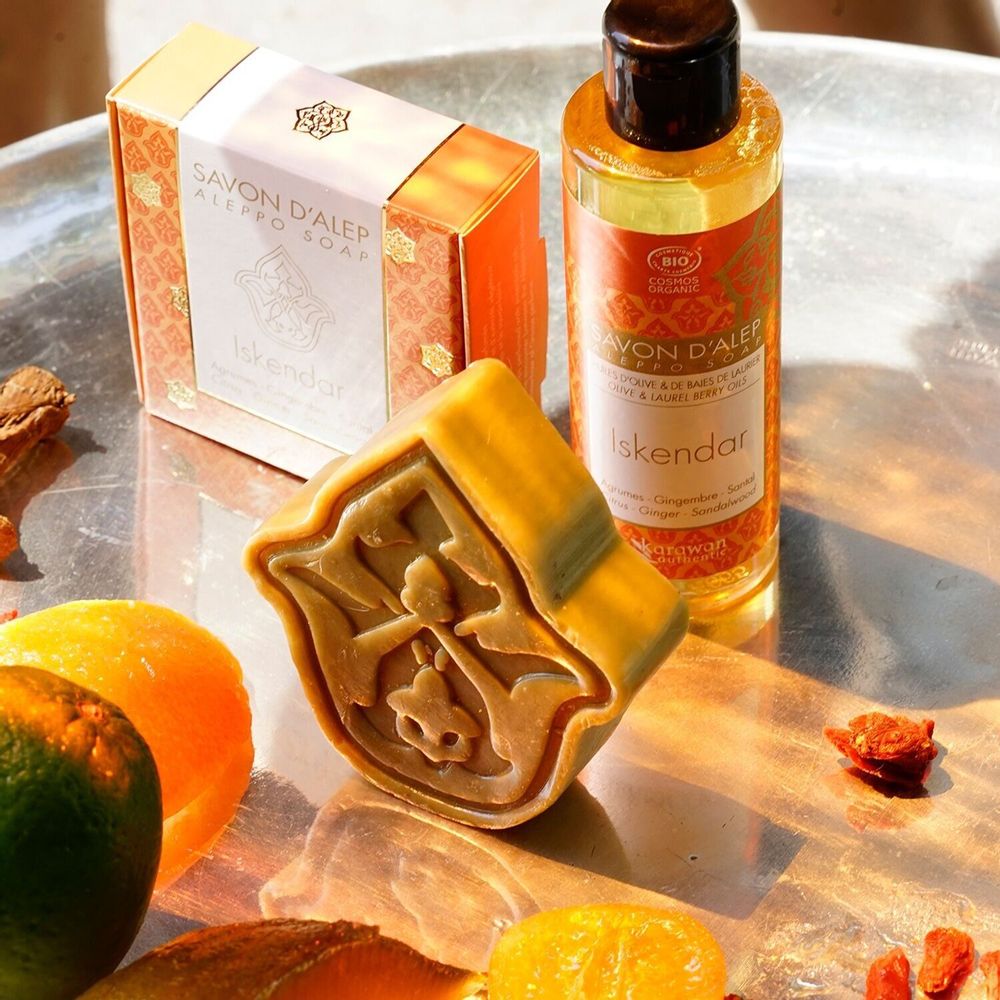 Caskets and boxes - ISKENDAR WELLNESS GIFT BAG - SPIRIT OF ALEPPO DUO - KARAWAN AUTHENTIC