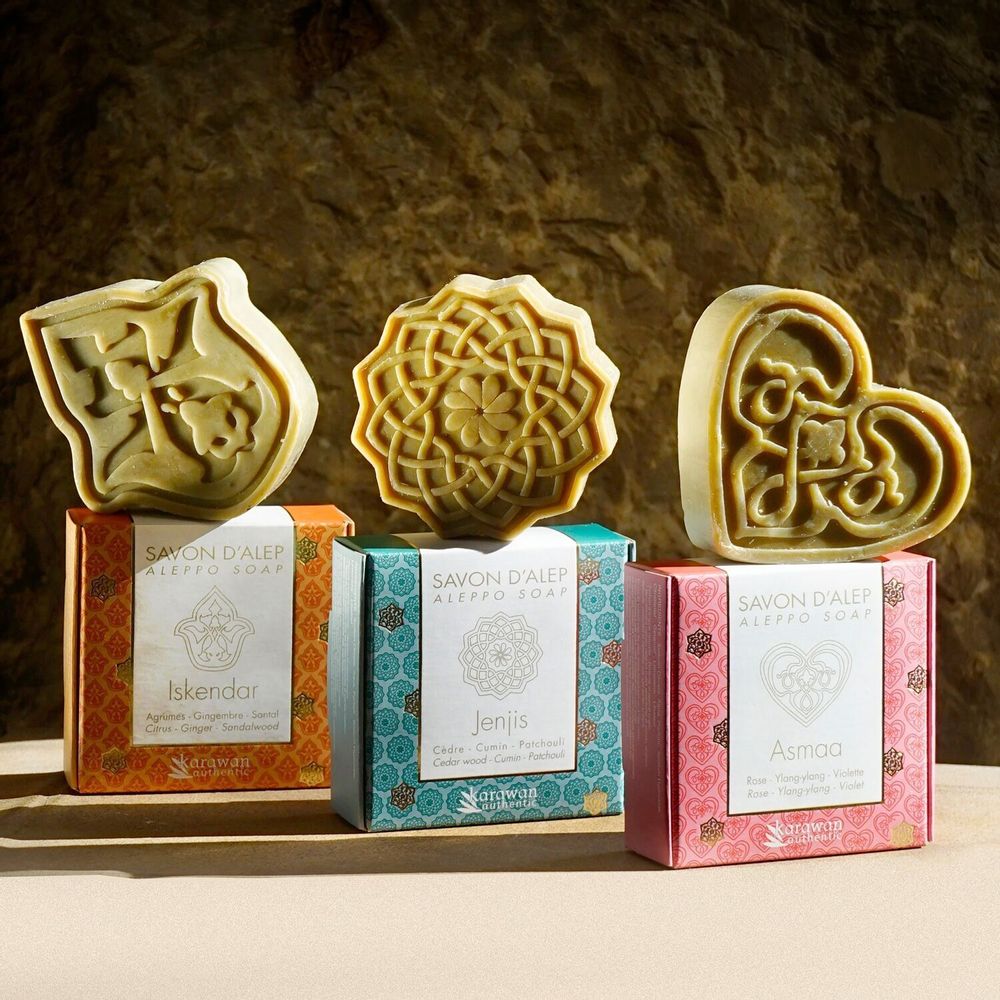 Caskets and boxes - ISKENDAR WELLNESS GIFT BAG - SPIRIT OF ALEPPO DUO - KARAWAN AUTHENTIC